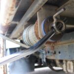 bent winch bar in a truck winch