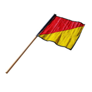 Oversized Mesh Safety Flag and Pole - 450mm